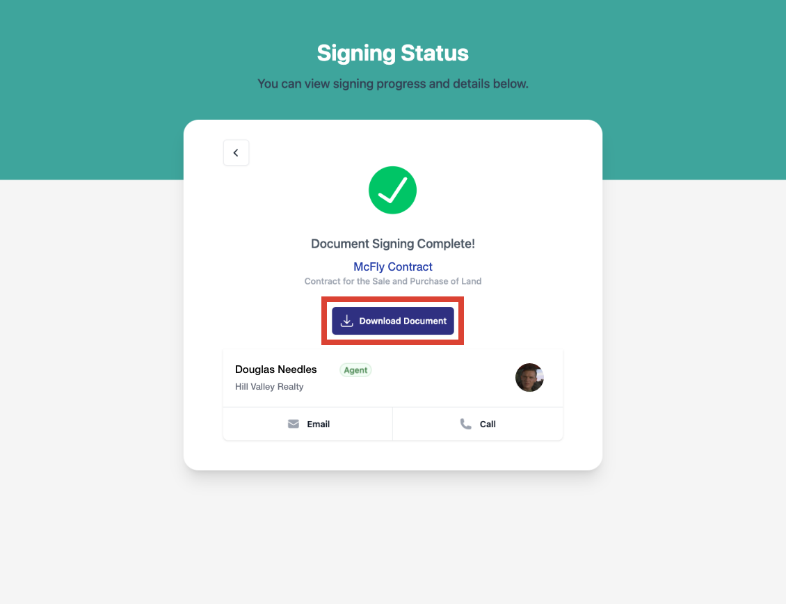 Forms Live Sign setup